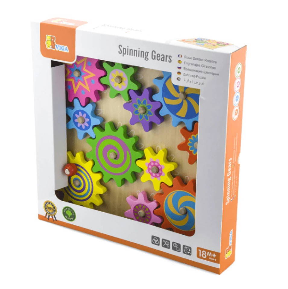 viga spinning gears puzzle in box
