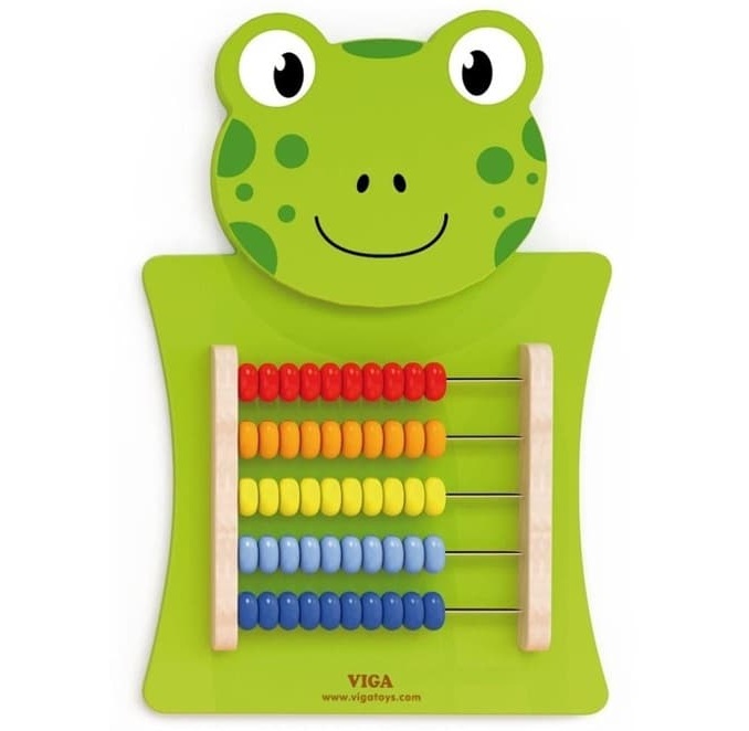 viga wall toy frog abacus