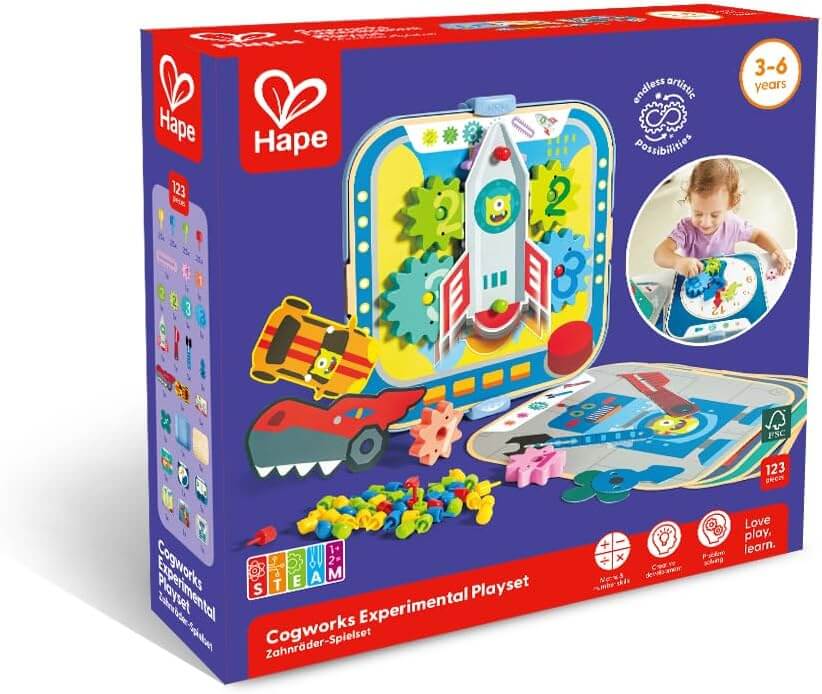 Hape Cogworks Experimental Playset in Box