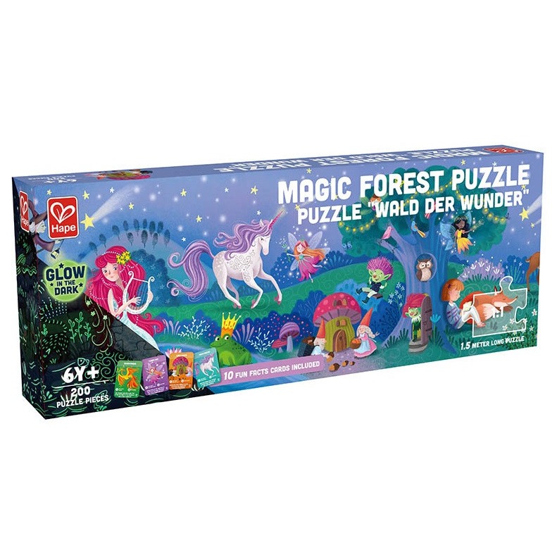 Hape Magic Forest Glow in the Dark Puzzle is a 200-piece floor puzzle that is 150cm long!