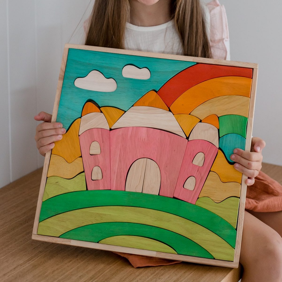 Qtoys Fairy Castle Puzzle & Play Set is a gorgeous fairy castle puzzle and building block set! Qtoys Fairy Castle Puzzle & Play Set is a gorgeous fairy castle puzzle and building block set!