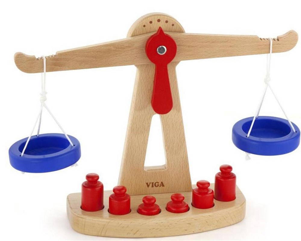 Viga Balance Scale is one multi-functional toy!