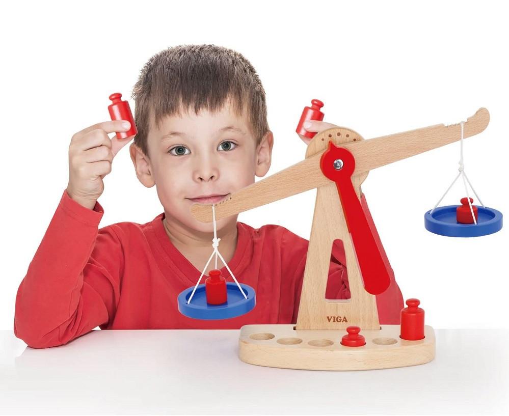 Children will learn the concept of balance and weights through hands-on trial-and-error play.