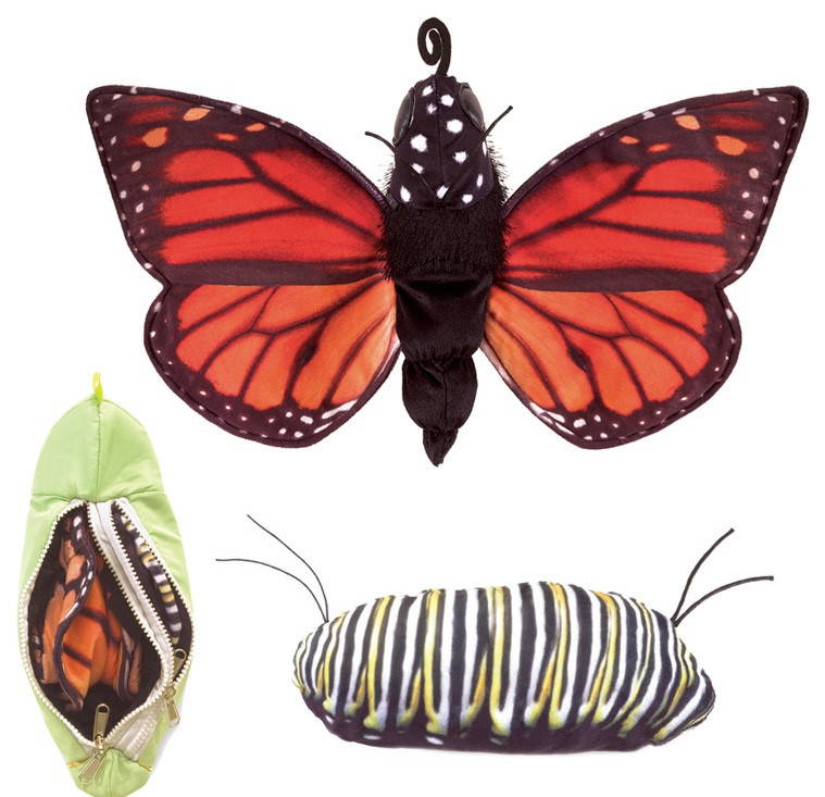Folkmanis Monarch Butterfly Life Cycle Puppet