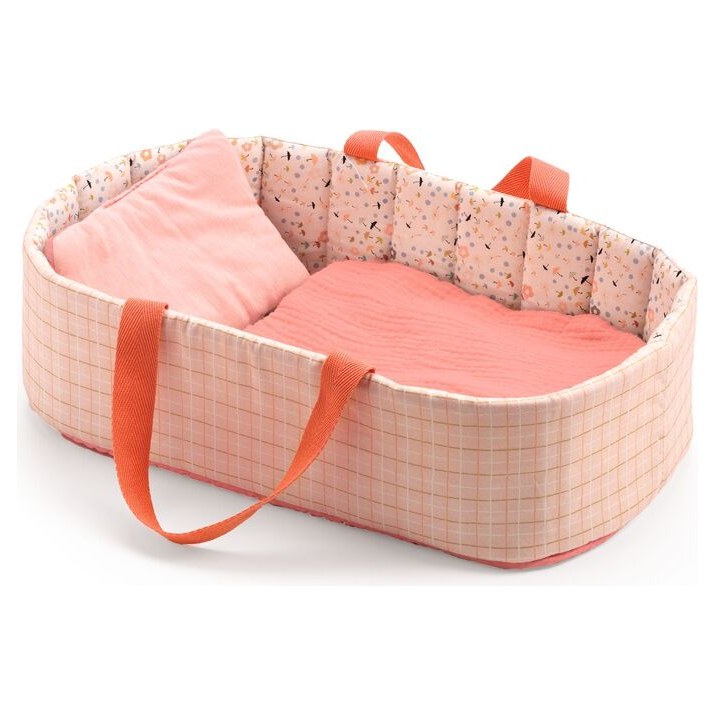 Djeco Pink Lines Doll Bassinet - image 2