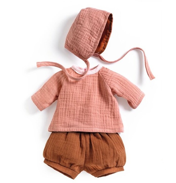 Djeco Peach 3-Piece Doll's Outfit Djeco Peach 3-Piece Doll's Outfit