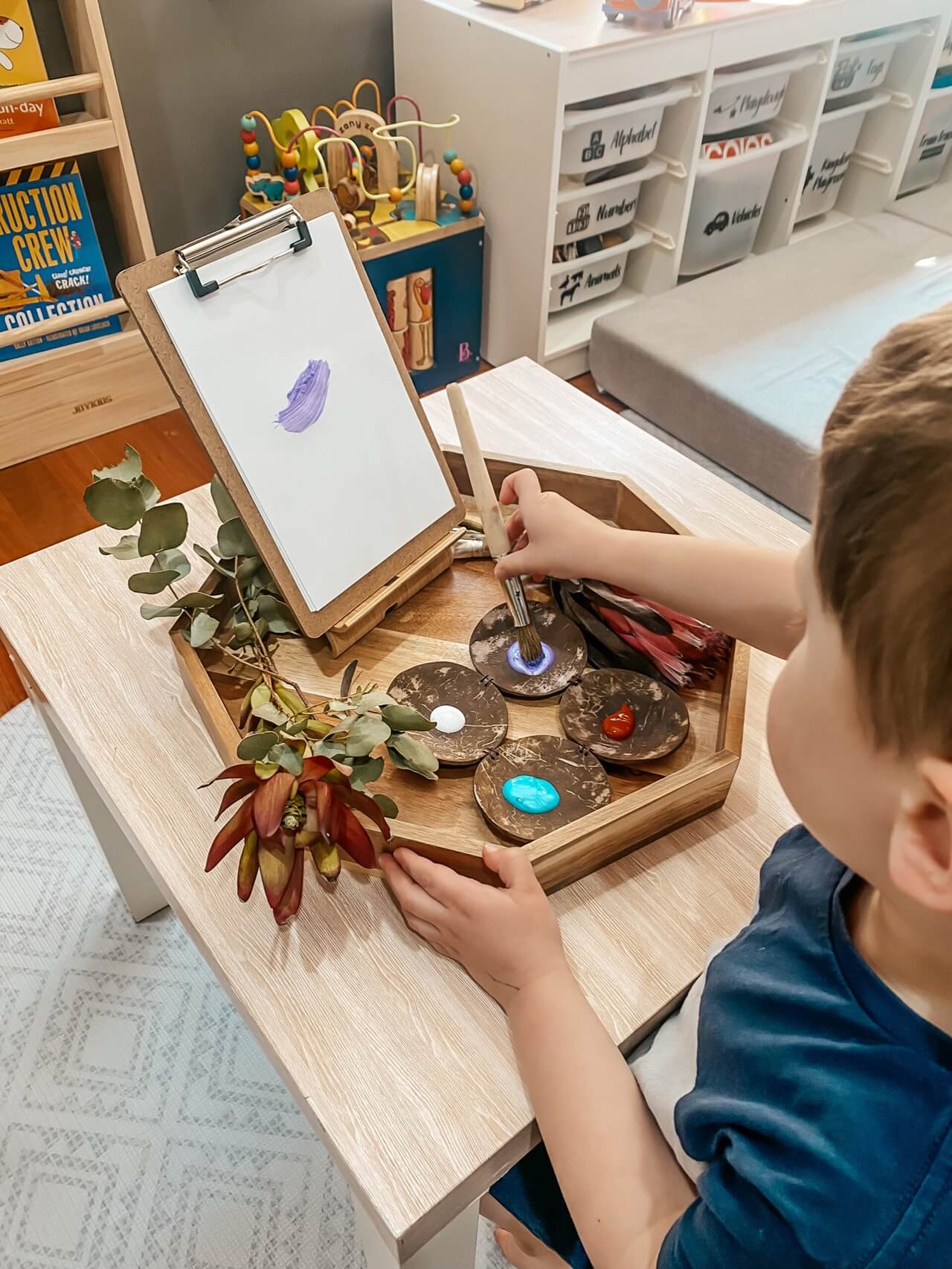 Qtoys Coconut Painting Palette for art