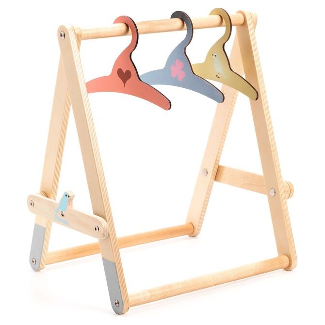 Djeco Doll's Clothing Rack with Hangers - image 3