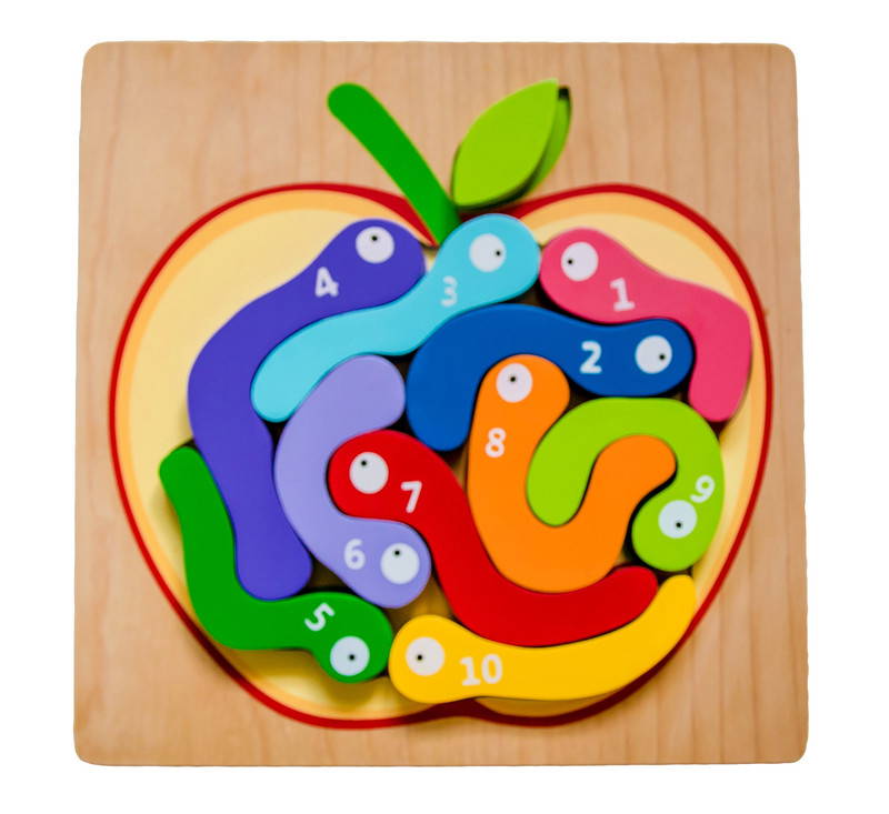 Kiddie Connect Counting Worms Puzzle