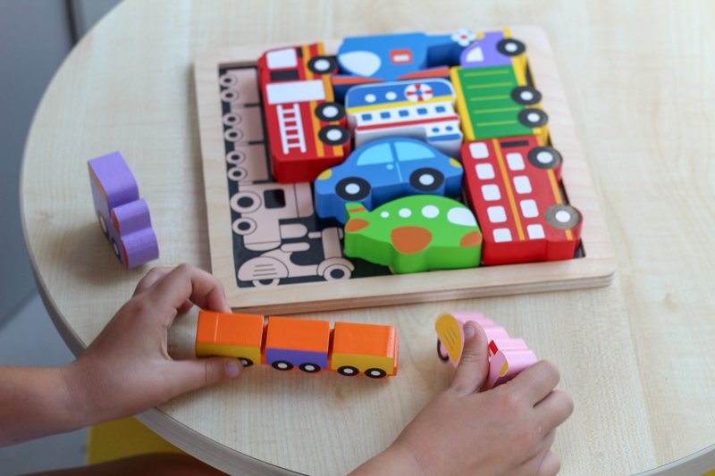 Kiddie Connect Vehicles Chunky Puzzle are perfect for small hands Kiddie Connect Vehicles Chunky Puzzle are perfect for small hands