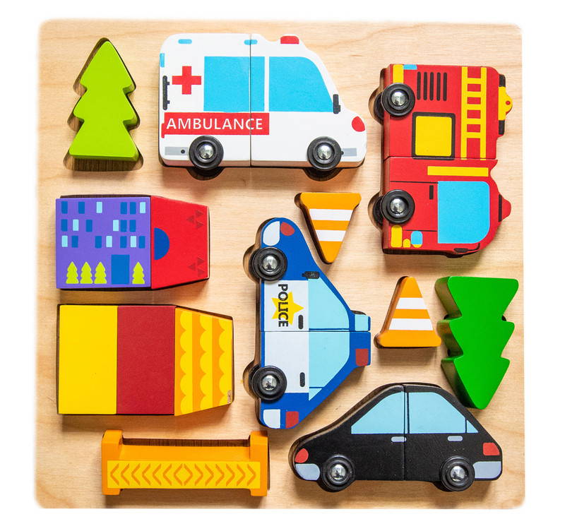 Kiddie Connect Magnetic Vehicle Puzzle