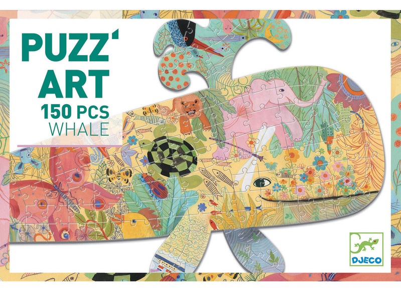 Djeco Puzz’Art Whale 150 pcs Puzzle Box Djeco Puzz’Art Whale 150 pcs Puzzle Box