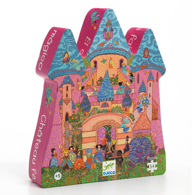 Djeco The Fairy Castle 54pc Puzzle in castle-shaped box