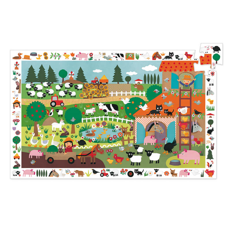 Djeco The Farm Observation Puzzle Djeco The Farm Observation Puzzle