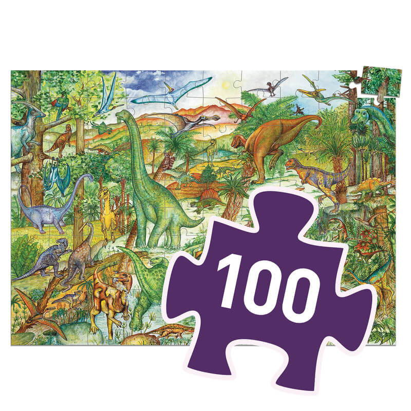 Djeco Dinosaurs Observation Puzzle in 100 pieces