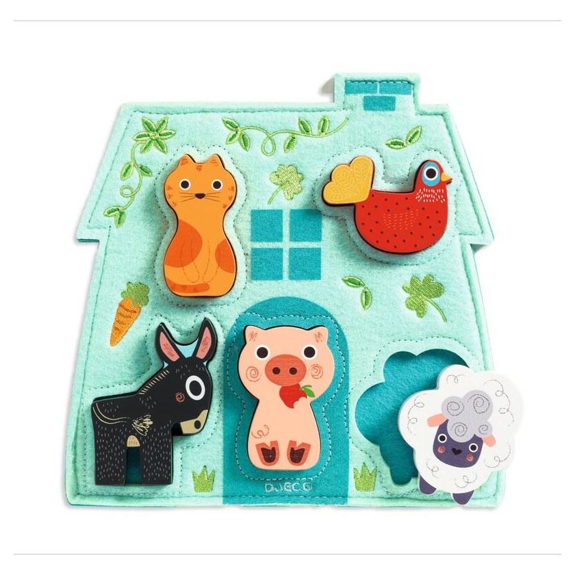 Djeco Mouki Wooden and Felt Puzzle - image 2