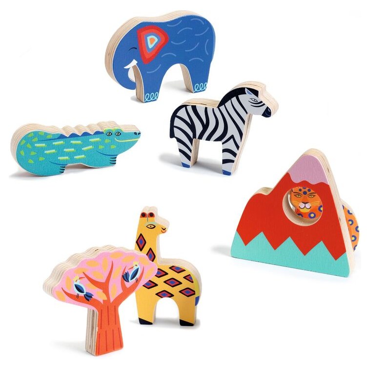 Djeco Savana Story Wooden Puzzle - image 3