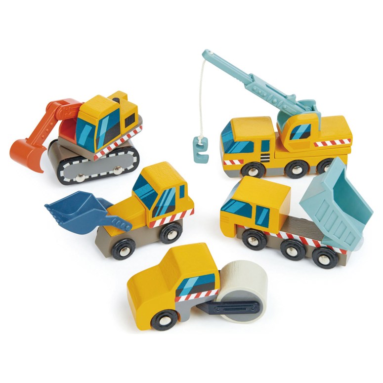 Tender Leaf Wooden Construction Car Set - image 2
