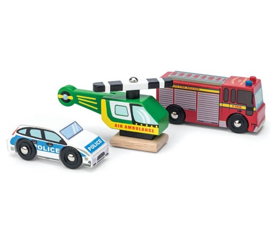 Le Toy Van Emergency Vehicles Set Le Toy Van Emergency Vehicles Set