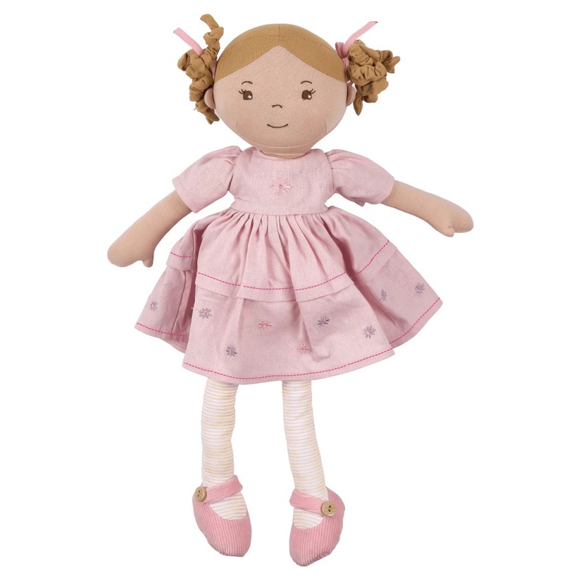 Bonikka Amelia Linen Doll With Brown Hair - image 2