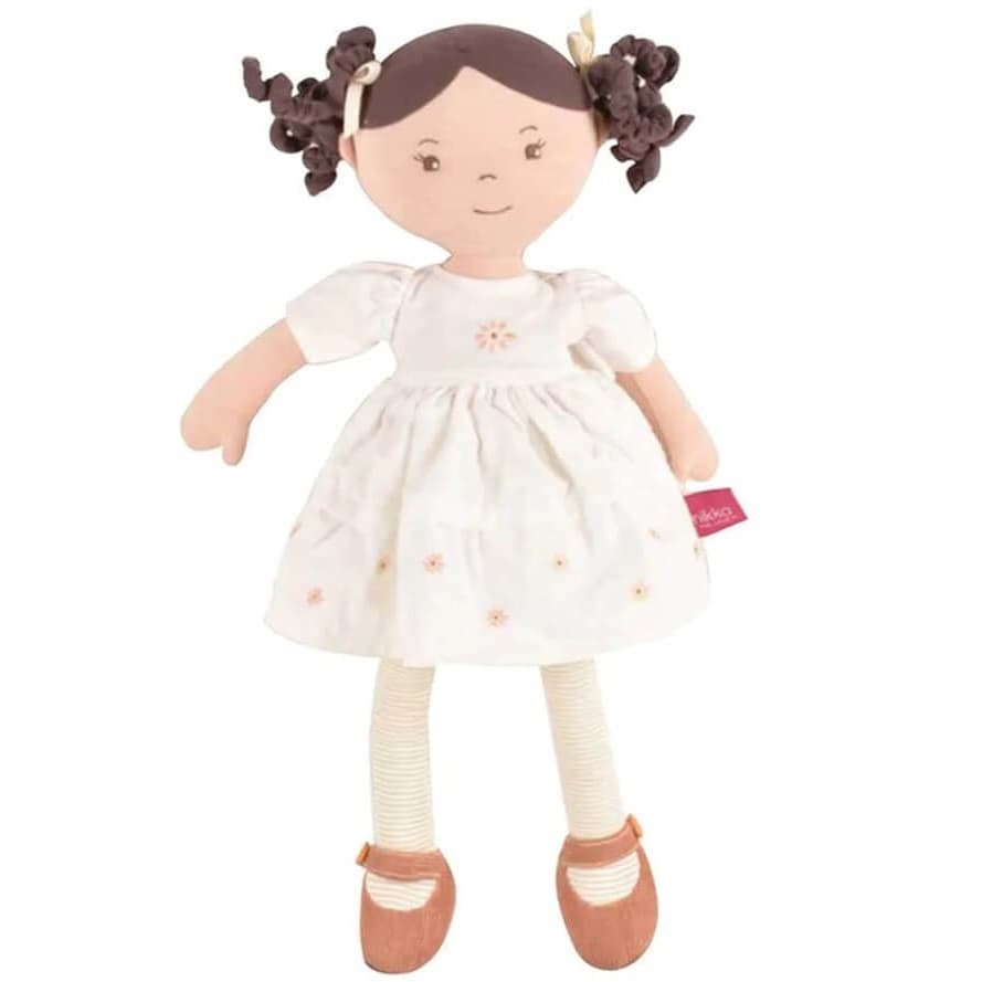 Bonikka Cecilia Linen Doll with Brown Hair