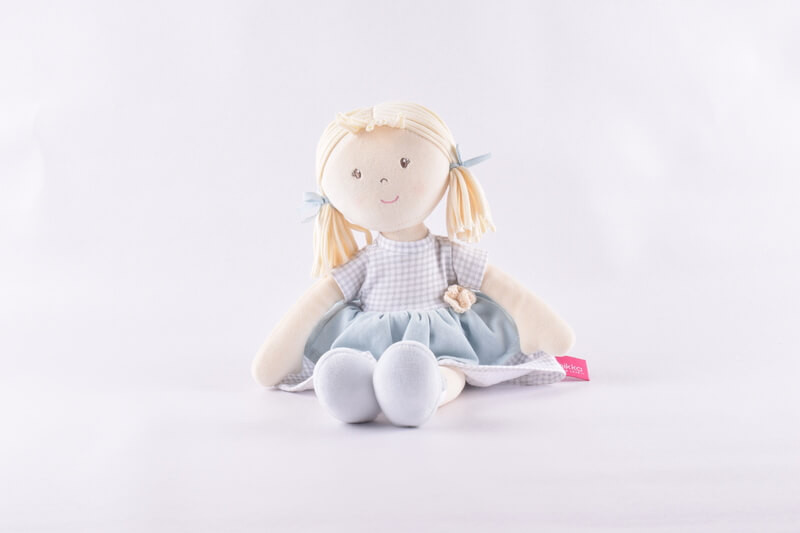 Bonikka Neva Cotton Doll sitting