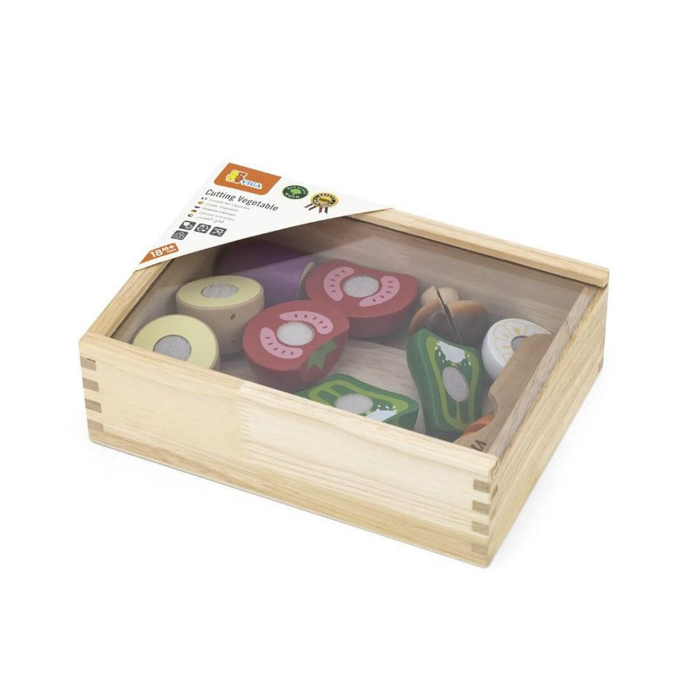 Viga Cutting Vegetable Playset  in packaging