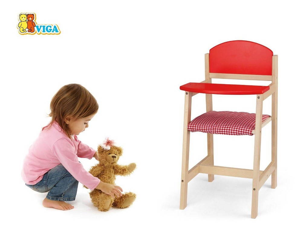 Viga Doll High Chair can sit dolls, teddies, and other softies