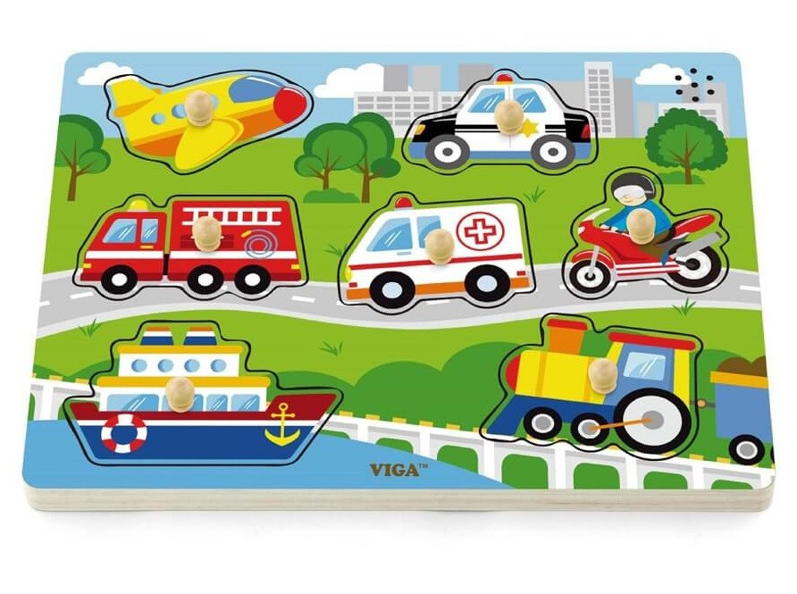 viga sound transportion peg puzzle