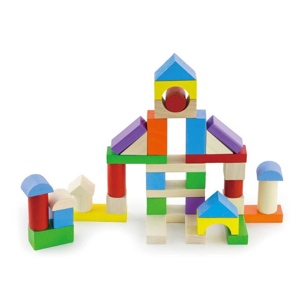 Viga Wooden Blocks can make house structures