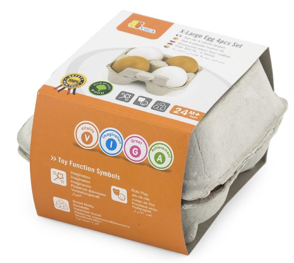 X-Large Egg 4pcs Set in packaging