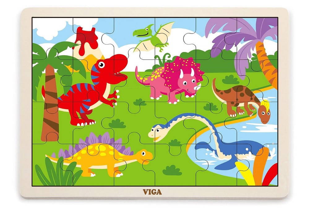 Viga 24 Pc Dinosaur Puzzle - full picture