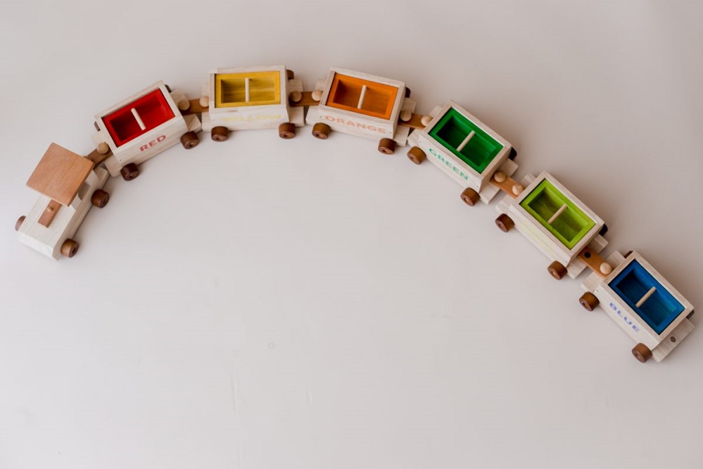 Qtoys Sorting Train & Containers Qtoys Sorting Train & Containers