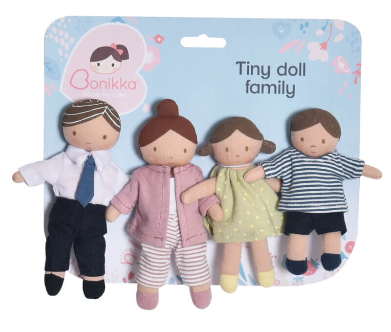 Bonikka Doll Family of 4 in packaging