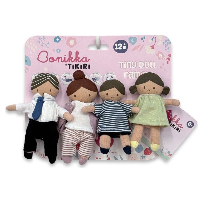 Bonikka Tiny Doll Family of 4 - image 2