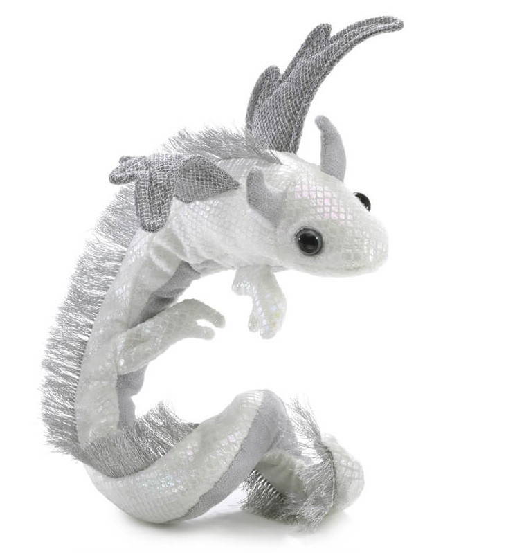Folkmanis Pearl Wrist Dragon Puppet