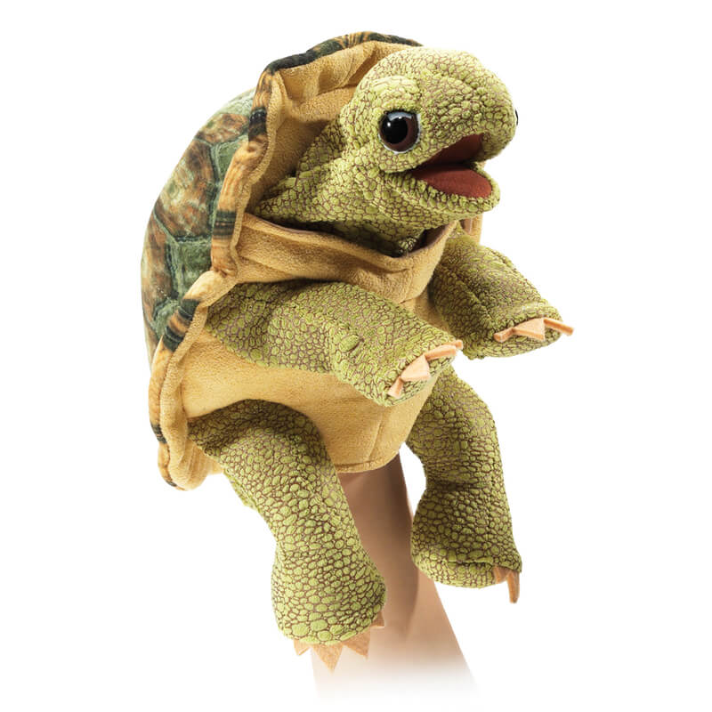 Folkmanis  Standing Tortoise Puppet wears easily on the hand Folkmanis  Standing Tortoise Puppet wears easily on the hand