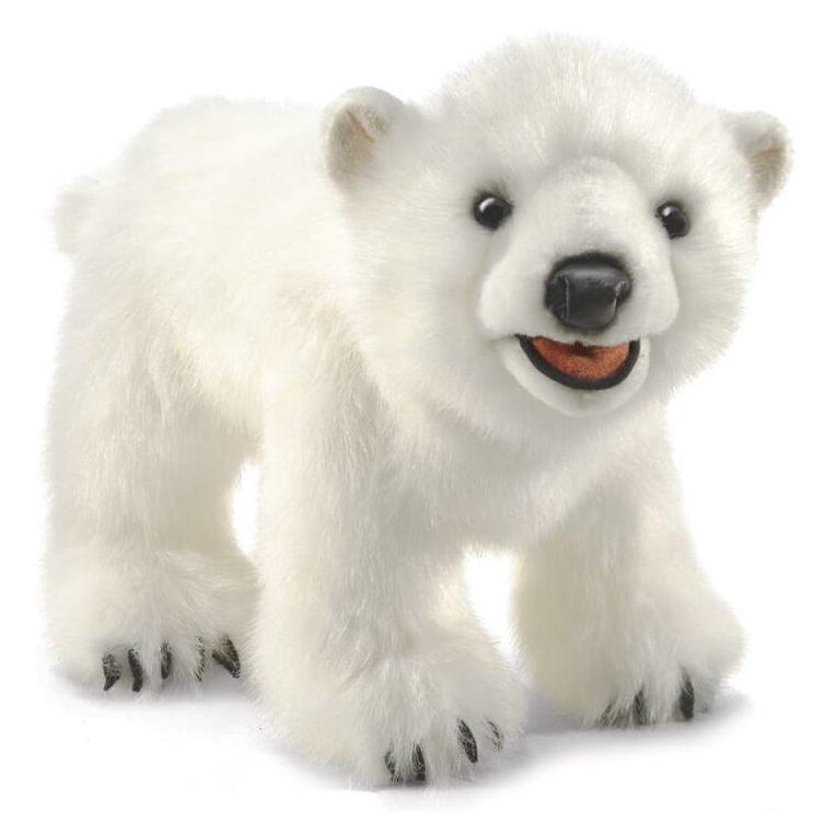 Folkmanis Polar Bear Cub Hand Puppet Folkmanis Polar Bear Cub Hand Puppet