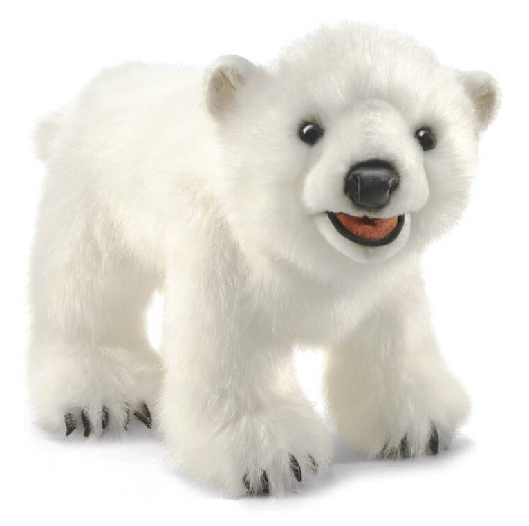 Folkmanis Polar Bear Cub Hand Puppet