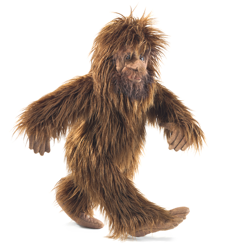 Folkmanis Sasquatch Puppet walking pose