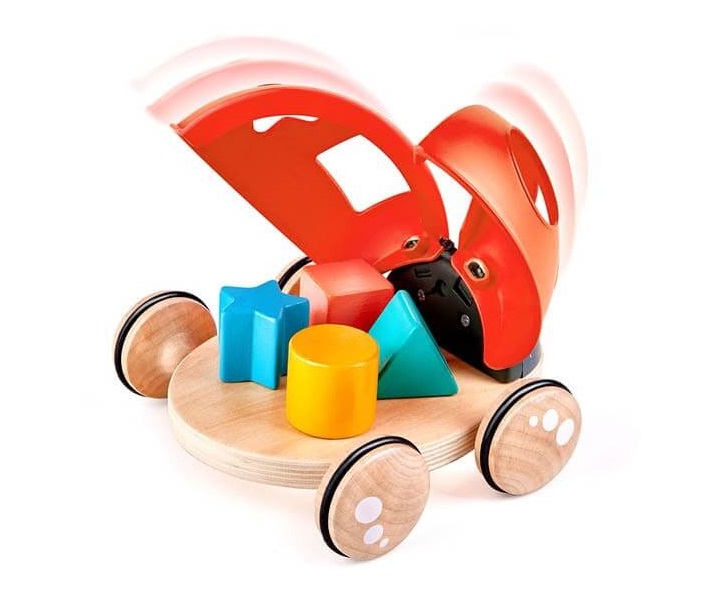 Hape Shape Sorter Ladybug when opened Hape Shape Sorter Ladybug when opened