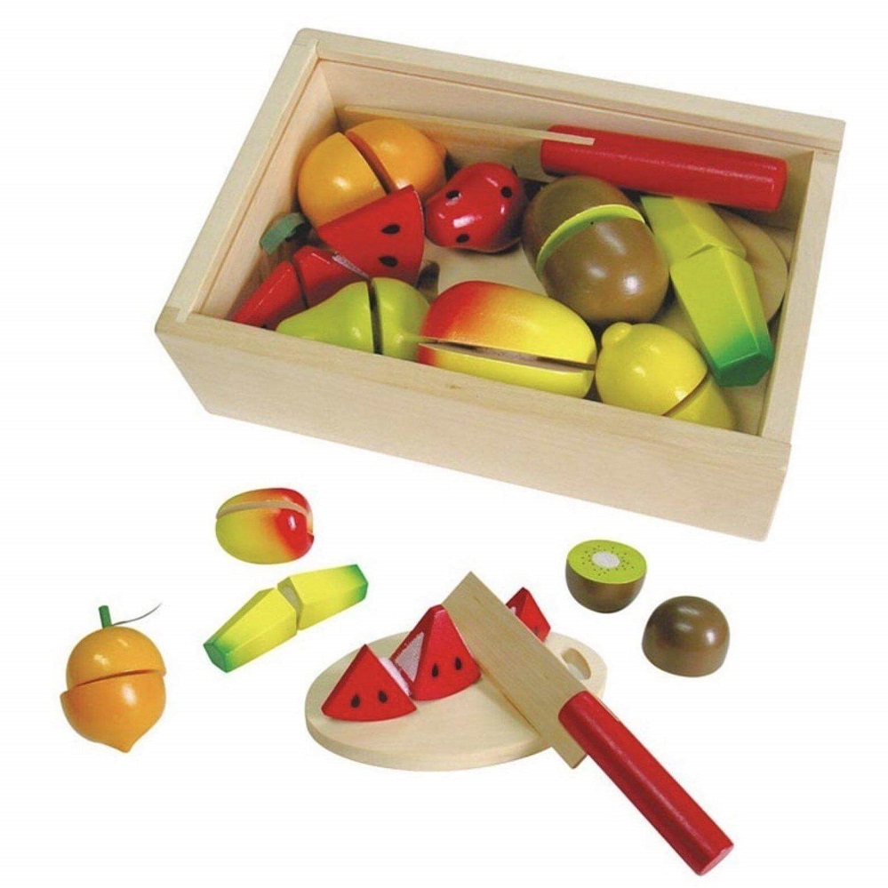 Fun Factory Cutting Fruit Box with wooden knife and chopping board