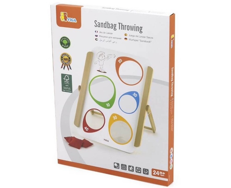 Throwing Sandbags compact box packaging