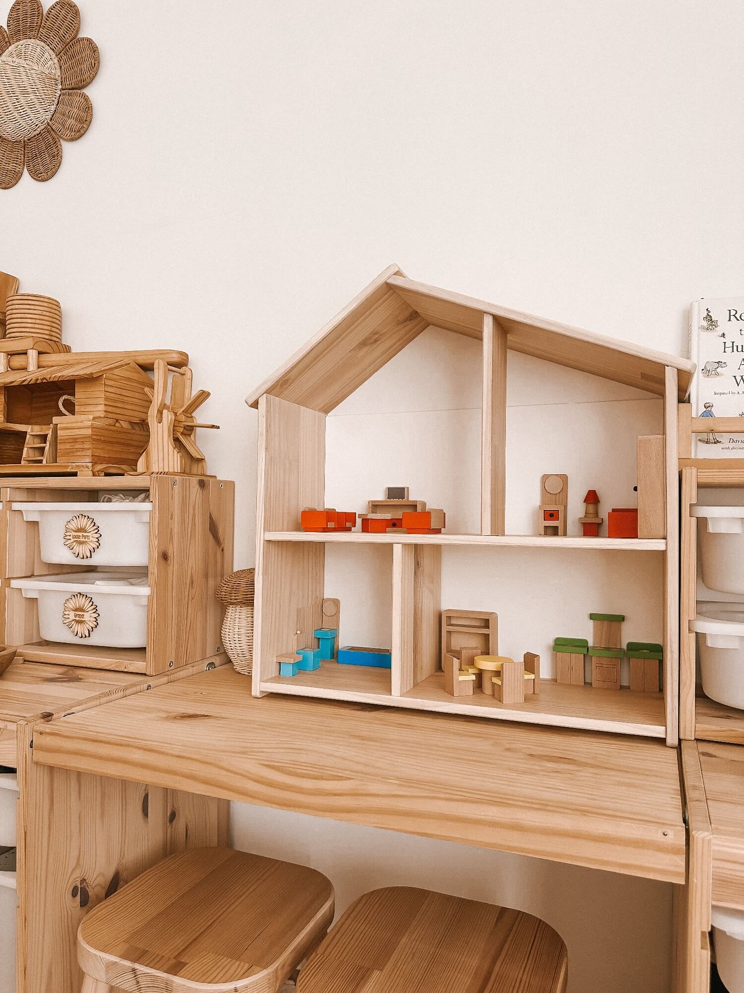 Fun Factory Wooden Doll House Furniture Sale Express Delivery!