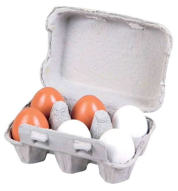 fun factory wooden egg set