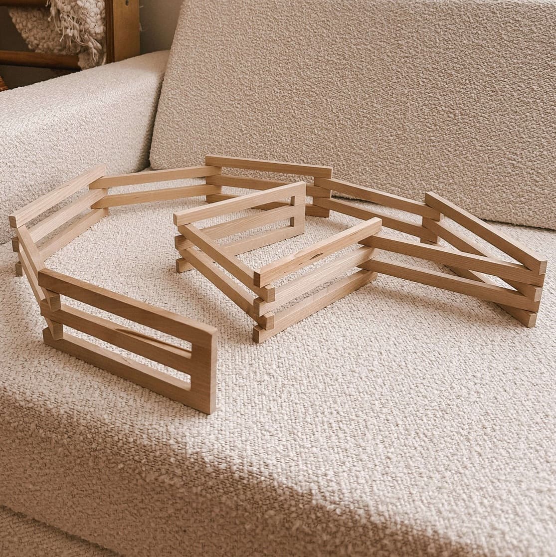 wooden toy farm fence