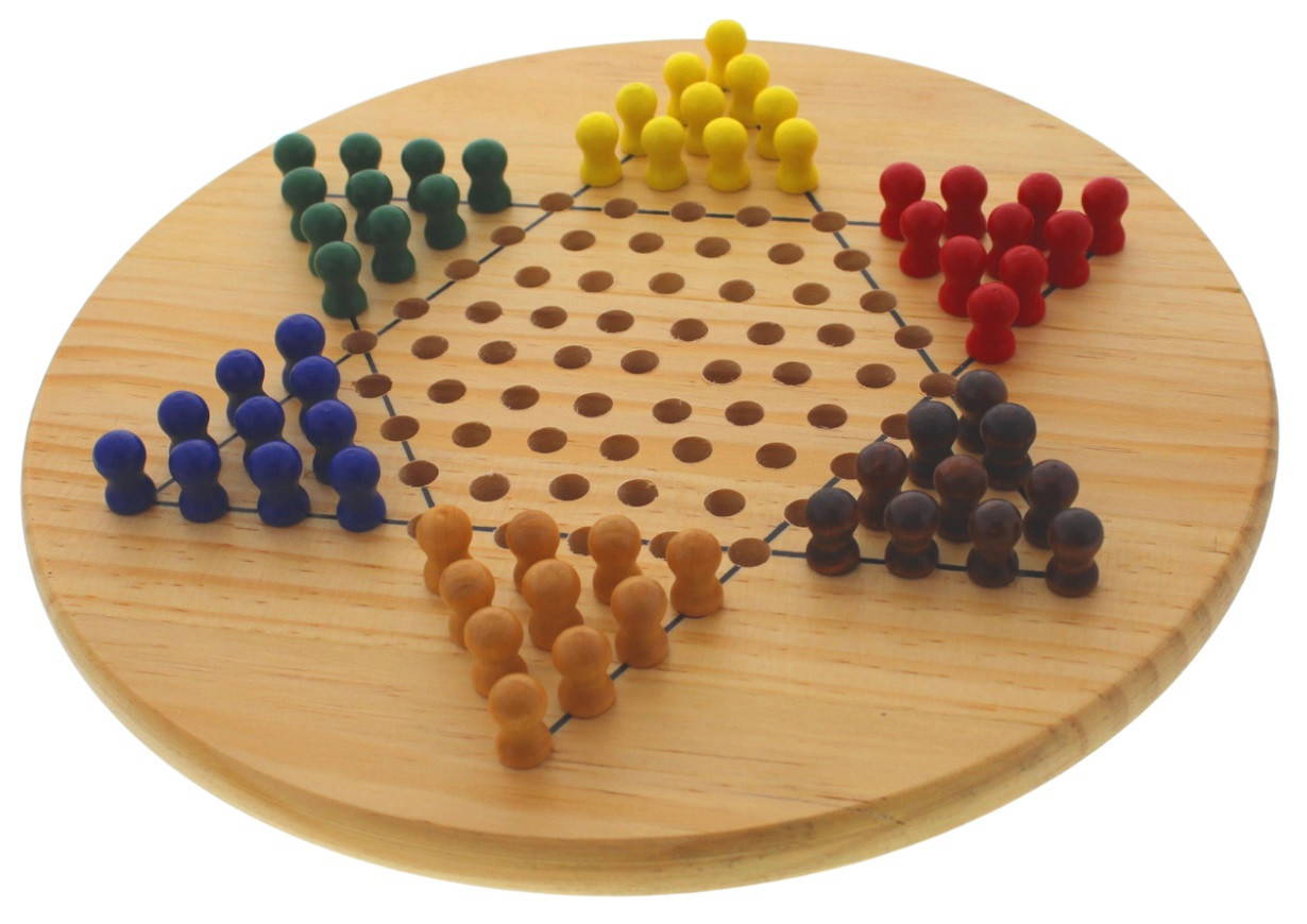 fun factory chinese checkers wooden game