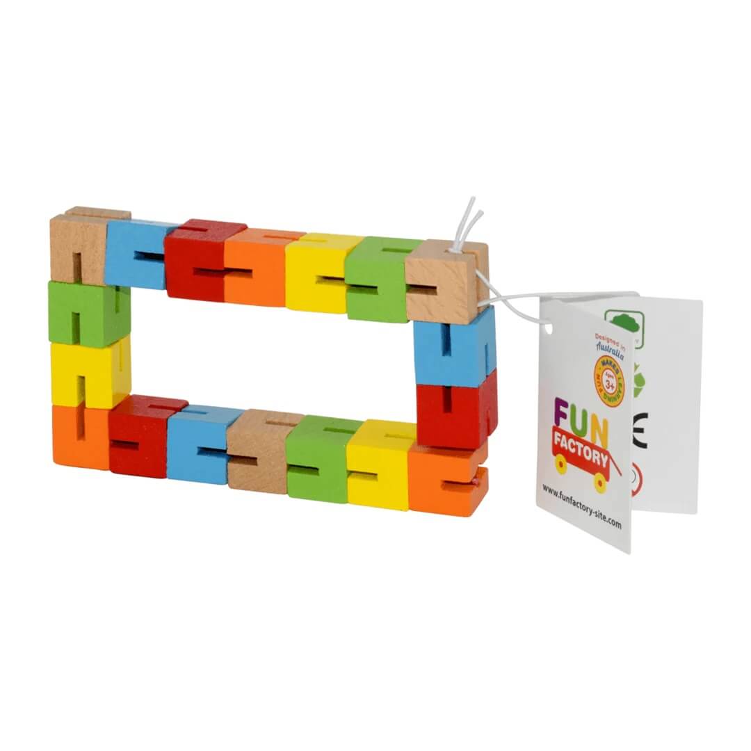 Fun Factory Wooden Fidget Toy minimal packaging Fun Factory Wooden Fidget Toy minimal packaging