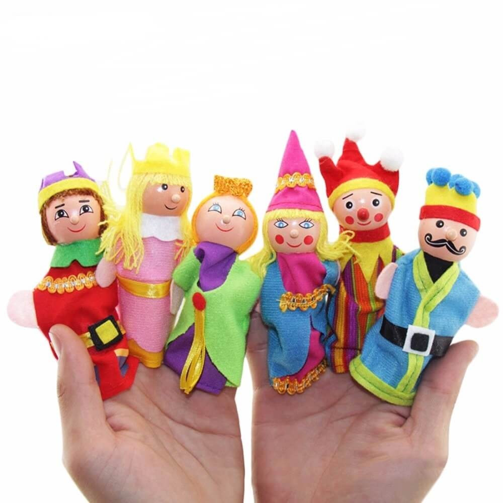 Fun Factory Wooden Finger Puppets - Royal Family
