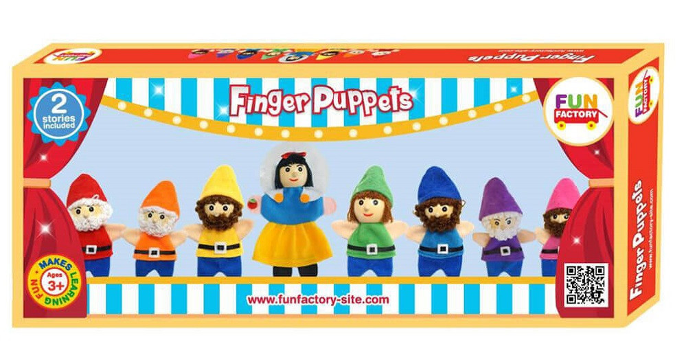 Fun Factory Wooden Finger Puppets - Snow White